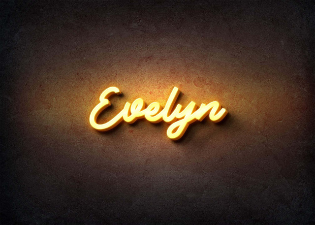 Free photo of Glow Name Profile Picture for Evelyn
