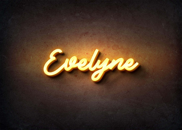 Free photo of Glow Name Profile Picture for Evelyne