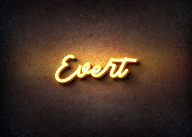 Free photo of Glow Name Profile Picture for Evert