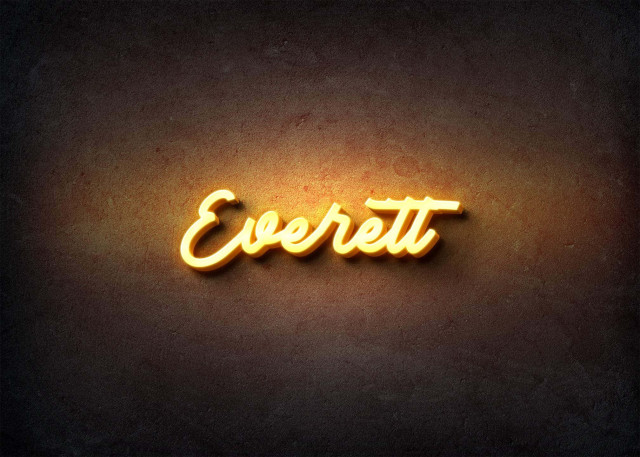 Free photo of Glow Name Profile Picture for Everett