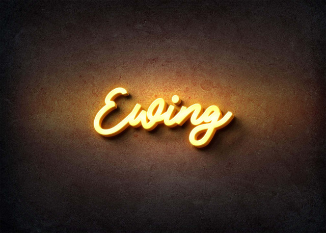 Free photo of Glow Name Profile Picture for Ewing