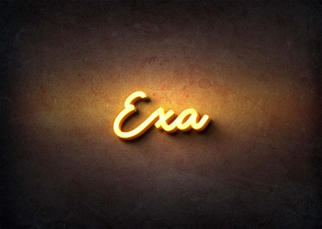 Free photo of Glow Name Profile Picture for Exa