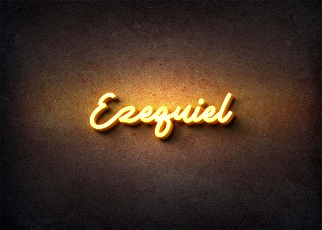 Free photo of Glow Name Profile Picture for Ezequiel