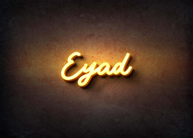 Free photo of Glow Name Profile Picture for Eyad