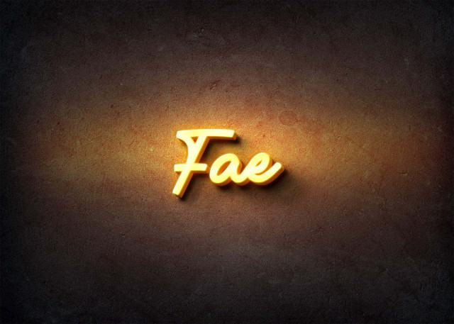 Free photo of Glow Name Profile Picture for Fae