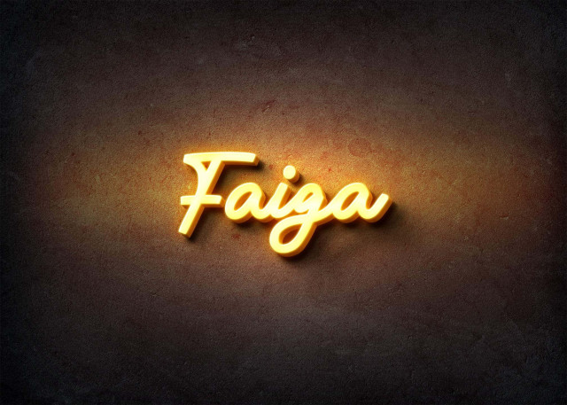 Free photo of Glow Name Profile Picture for Faiga