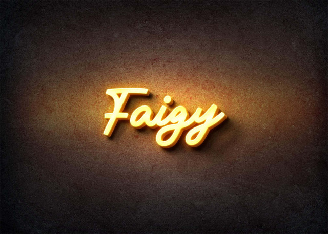 Free photo of Glow Name Profile Picture for Faigy