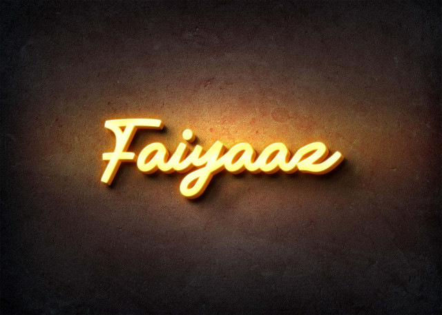 Free photo of Glow Name Profile Picture for Faiyaaz