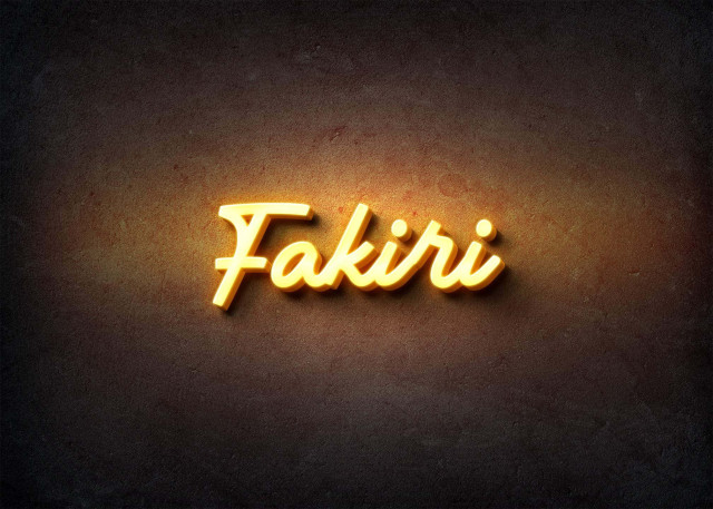 Free photo of Glow Name Profile Picture for Fakiri