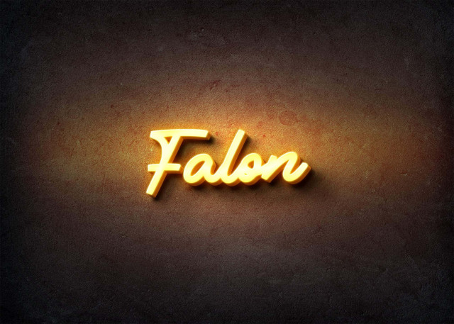 Free photo of Glow Name Profile Picture for Falon