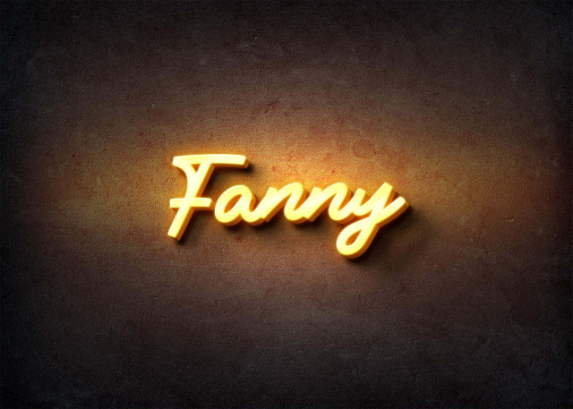 Free photo of Glow Name Profile Picture for Fanny