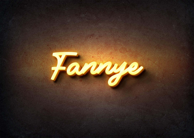 Free photo of Glow Name Profile Picture for Fannye