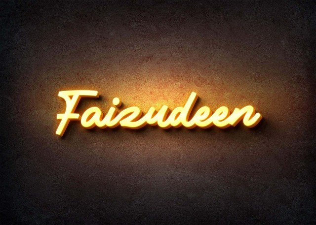 Free photo of Glow Name Profile Picture for Faizudeen