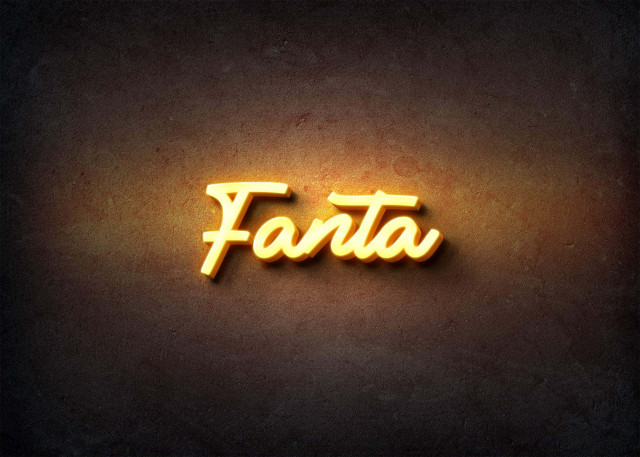 Free photo of Glow Name Profile Picture for Fanta