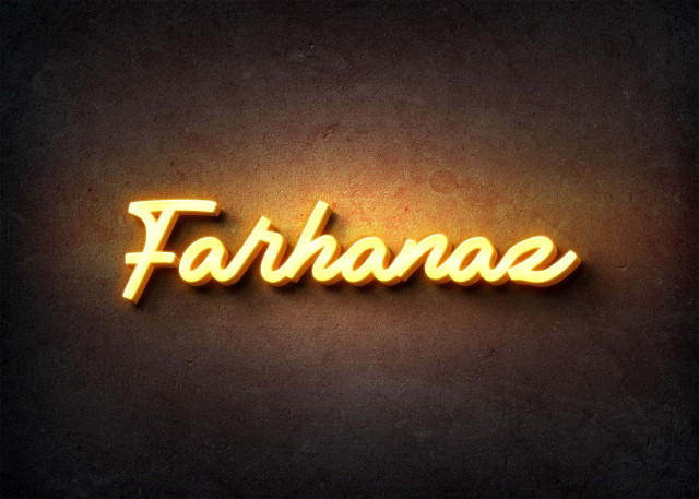 Free photo of Glow Name Profile Picture for Farhanaz