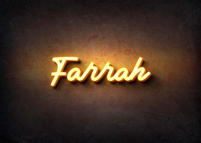 Free photo of Glow Name Profile Picture for Farrah