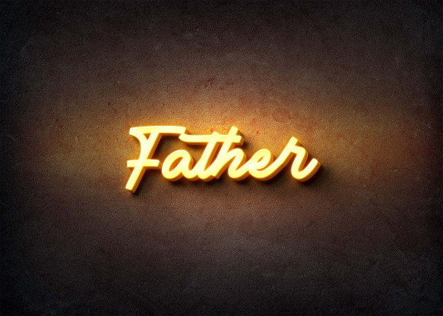 Free photo of Glow Name Profile Picture for Father