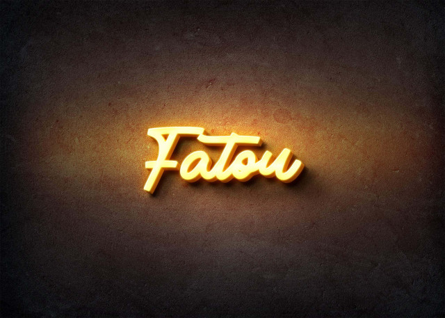 Free photo of Glow Name Profile Picture for Fatou