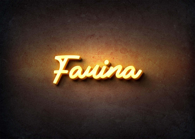 Free photo of Glow Name Profile Picture for Fauina