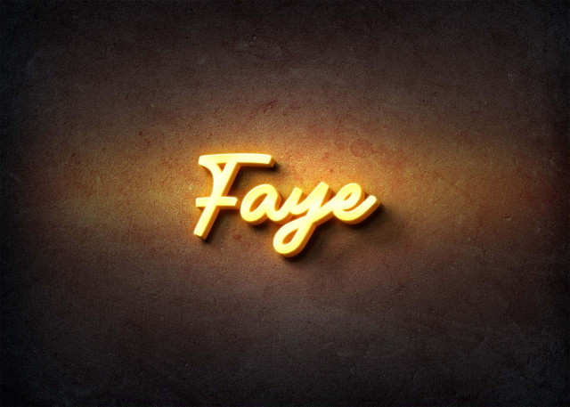 Free photo of Glow Name Profile Picture for Faye