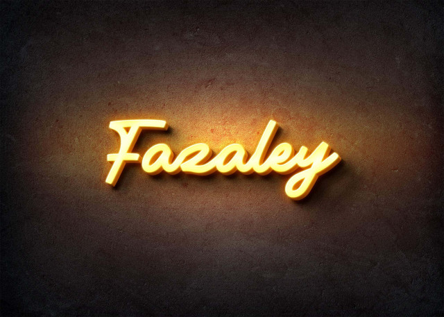 Free photo of Glow Name Profile Picture for Fazaley
