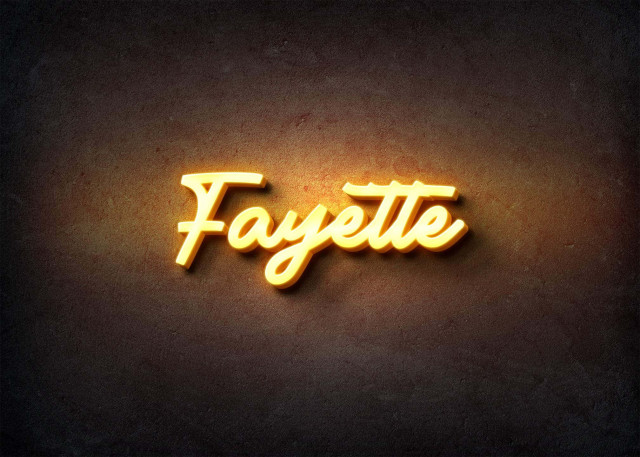 Free photo of Glow Name Profile Picture for Fayette