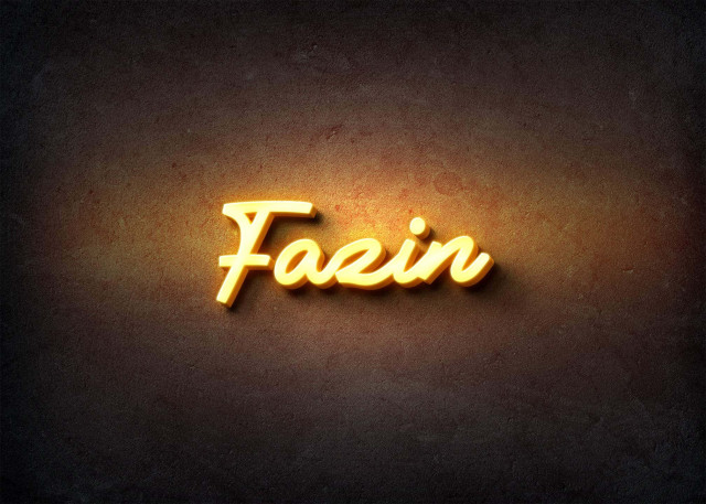 Free photo of Glow Name Profile Picture for Fazin