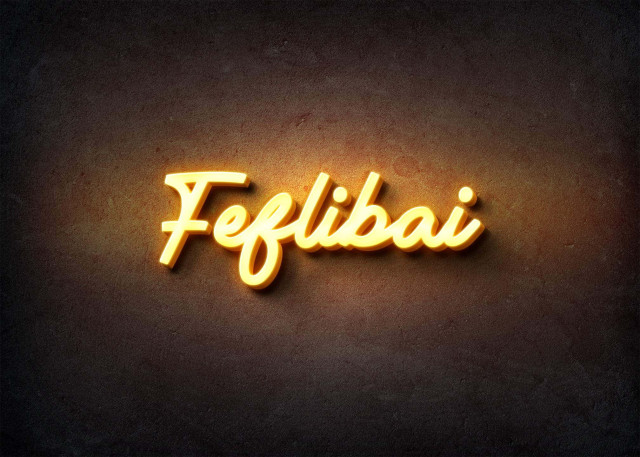 Free photo of Glow Name Profile Picture for Feflibai