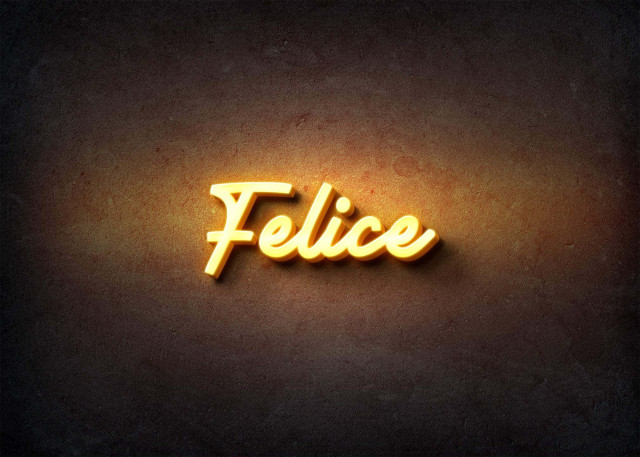 Free photo of Glow Name Profile Picture for Felice