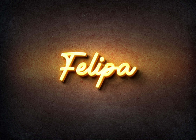 Free photo of Glow Name Profile Picture for Felipa