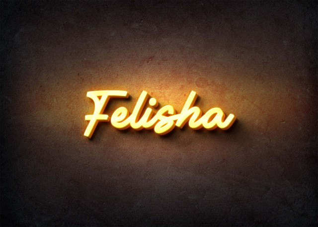 Free photo of Glow Name Profile Picture for Felisha