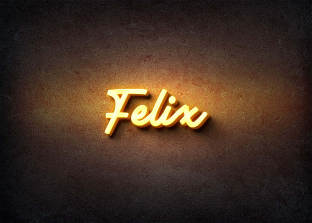 Free photo of Glow Name Profile Picture for Felix