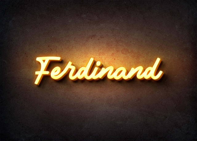 Free photo of Glow Name Profile Picture for Ferdinand