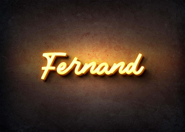 Free photo of Glow Name Profile Picture for Fernand