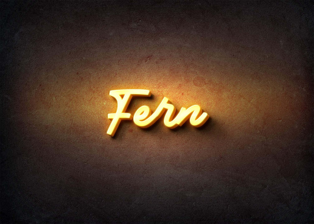 Free photo of Glow Name Profile Picture for Fern