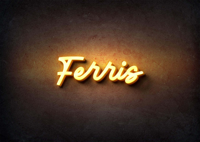 Free photo of Glow Name Profile Picture for Ferris