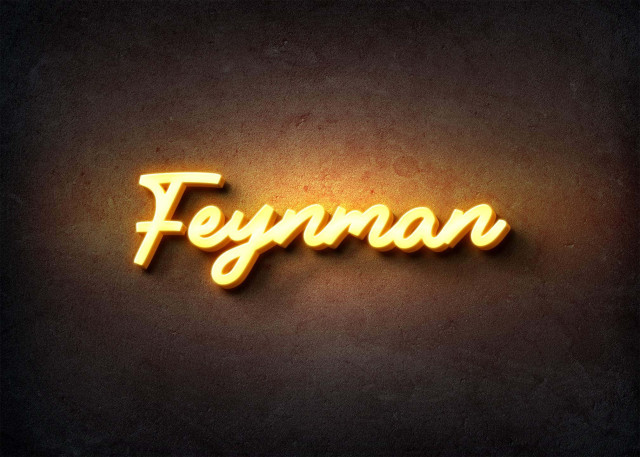 Free photo of Glow Name Profile Picture for Feynman