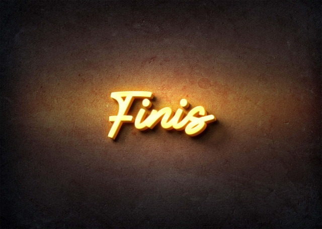 Free photo of Glow Name Profile Picture for Finis