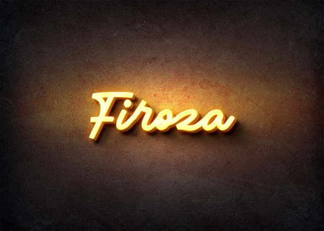 Free photo of Glow Name Profile Picture for Firoza