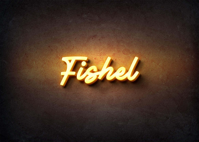 Free photo of Glow Name Profile Picture for Fishel