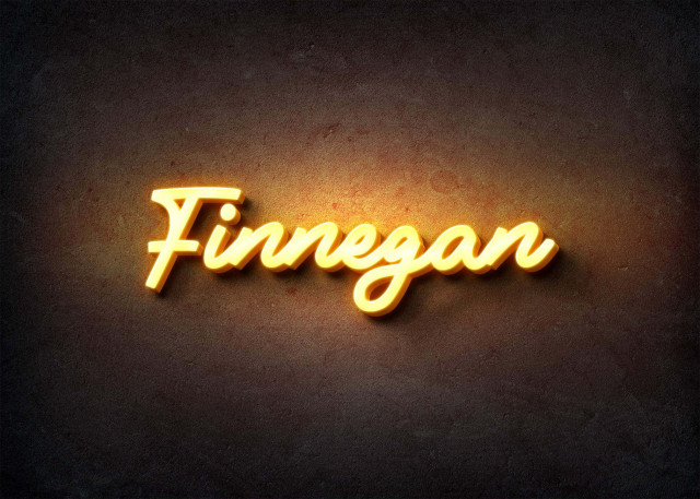 Free photo of Glow Name Profile Picture for Finnegan