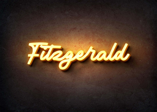 Free photo of Glow Name Profile Picture for Fitzgerald
