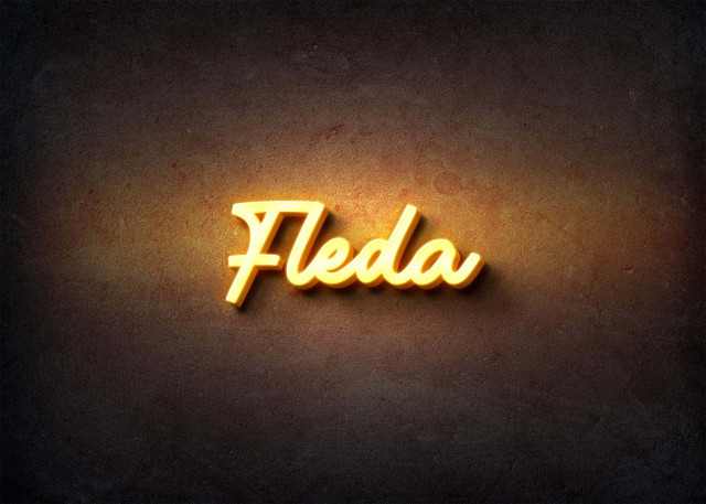 Free photo of Glow Name Profile Picture for Fleda
