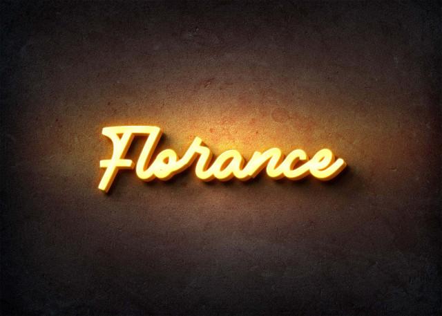 Free photo of Glow Name Profile Picture for Florance