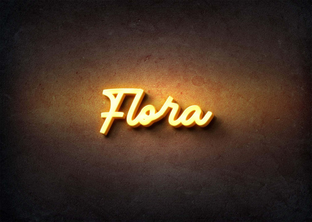 Free photo of Glow Name Profile Picture for Flora