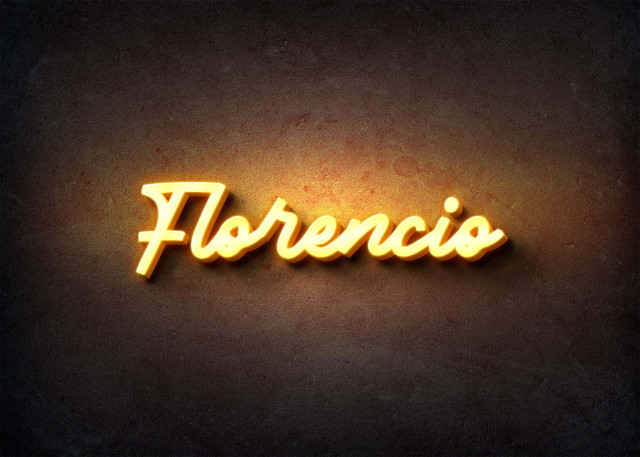 Free photo of Glow Name Profile Picture for Florencio
