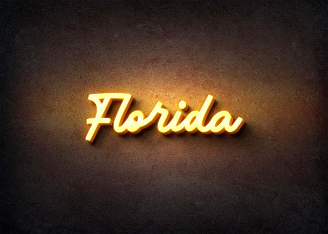 Free photo of Glow Name Profile Picture for Florida