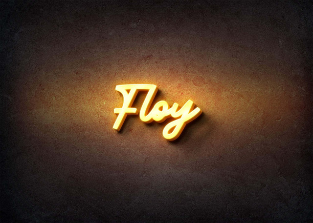 Free photo of Glow Name Profile Picture for Floy