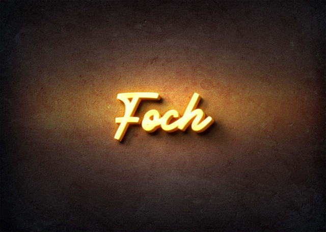 Free photo of Glow Name Profile Picture for Foch