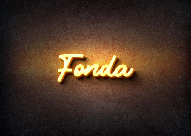 Free photo of Glow Name Profile Picture for Fonda